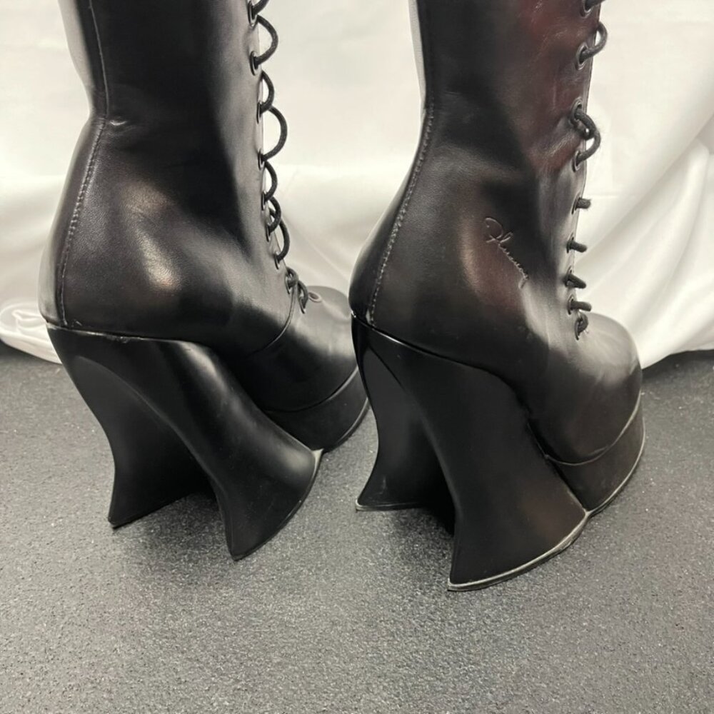 Fluevog Original Corset Grand National Boots Sz 7 - Picture 2 of 12